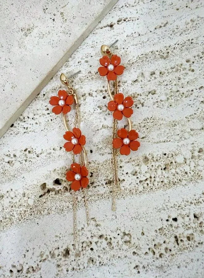 تايك تو أقراطة بشراشيب زهور